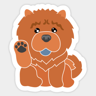 Lucky Chow (Red) Sticker